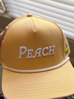 2026 Masters Tournament Peach Rope Hat Cap Augusta National NEW WITH TAGS